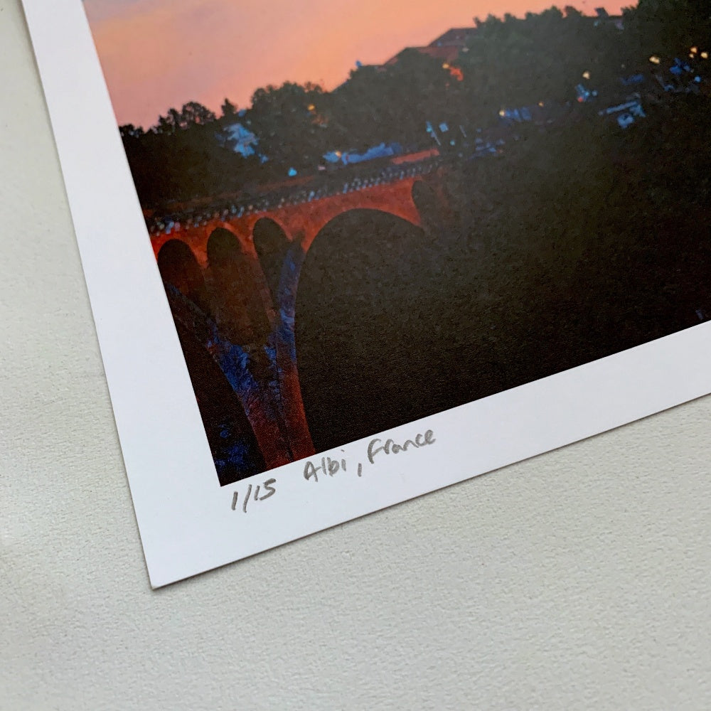 Albi Skyline at Night by Ian Cole (Limited Edition)