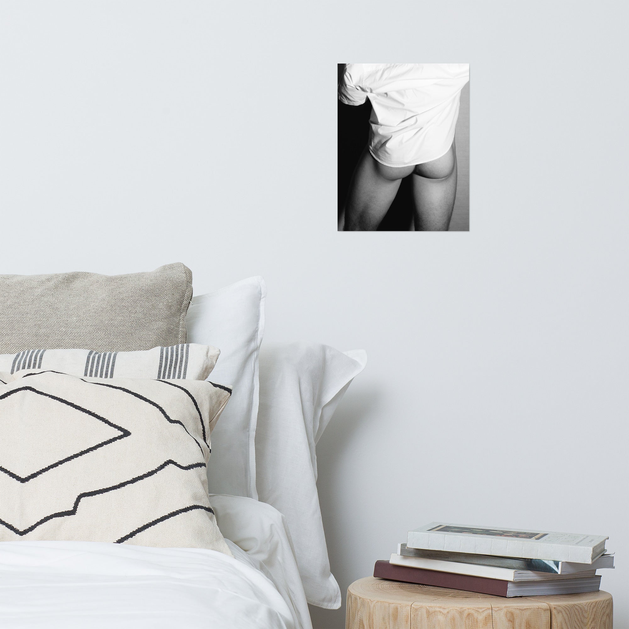 Nude Study: White Shirt (Poster)