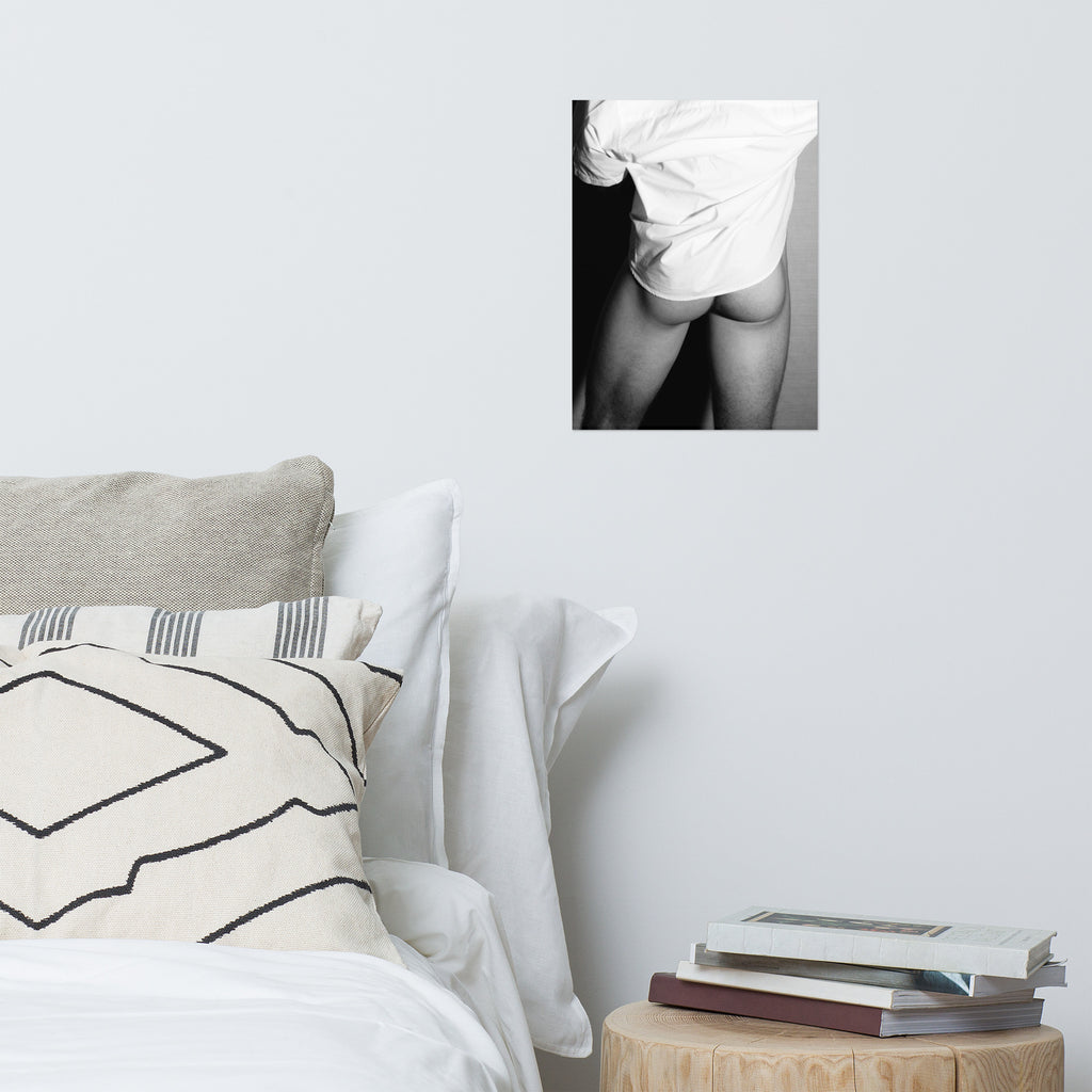 Nude Study: White Shirt (Poster)