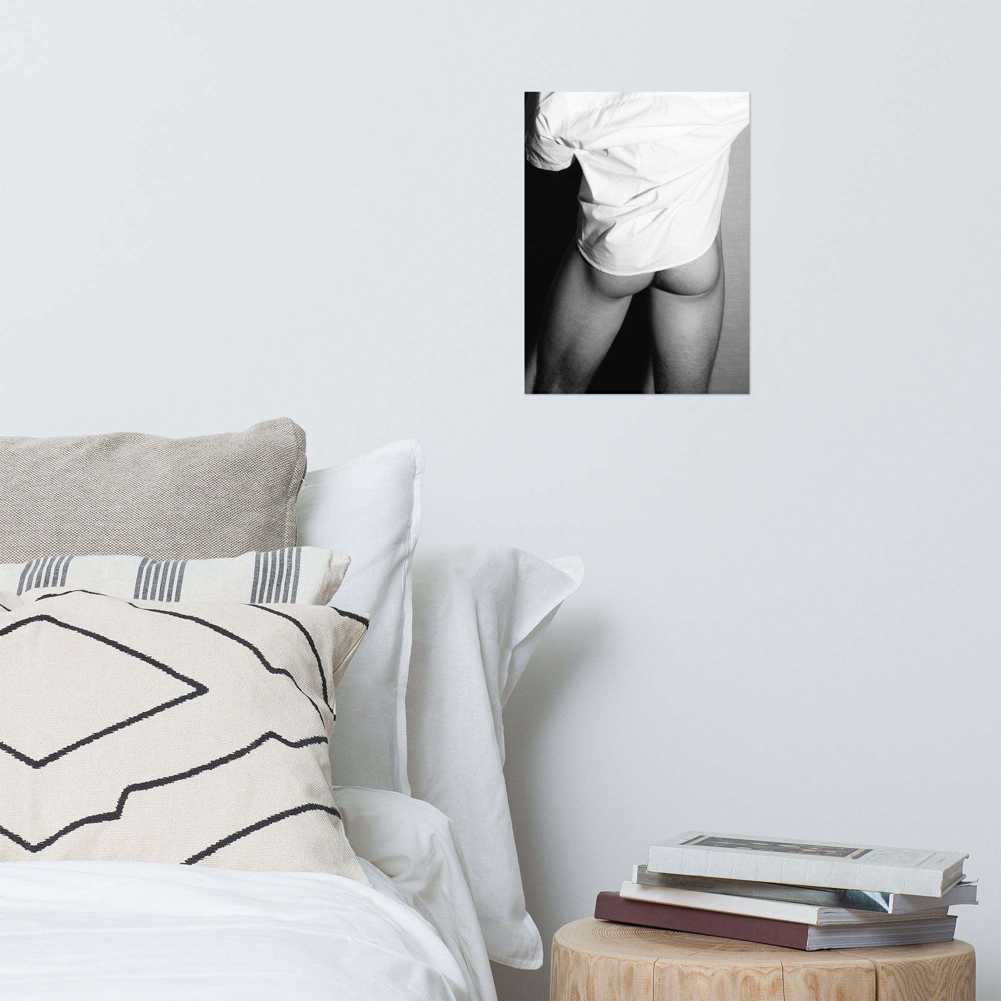 Nude Study: White Shirt (Poster)