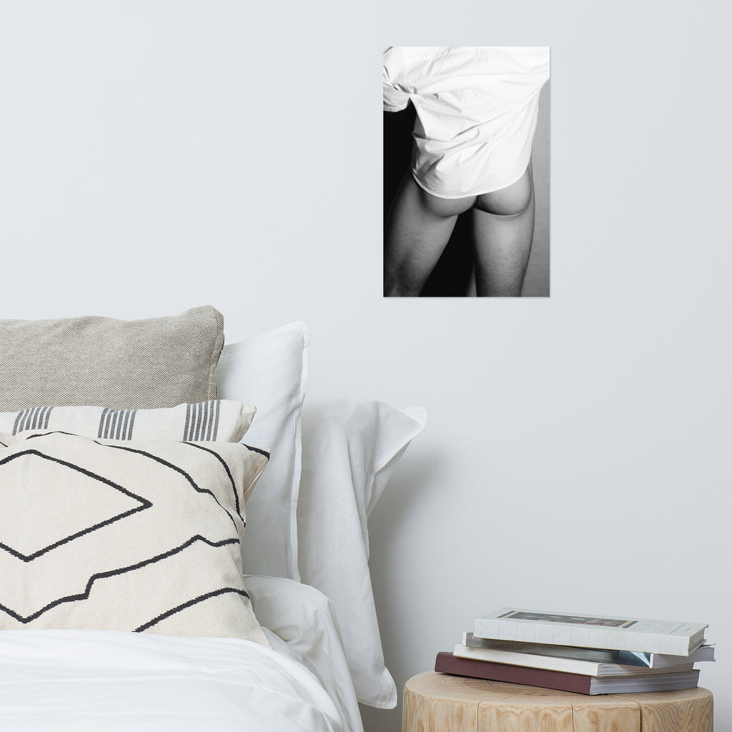 Nude Study: White Shirt (Poster)