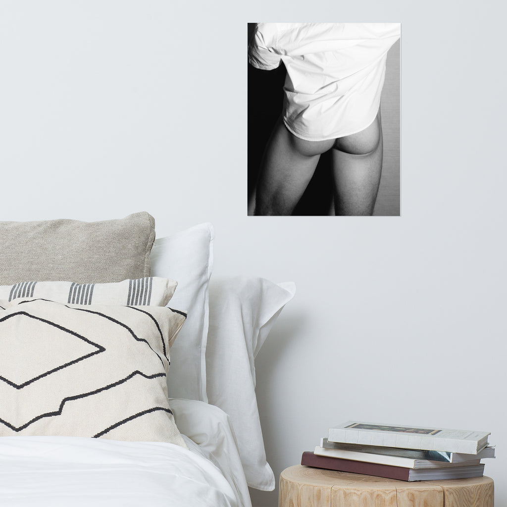Nude Study: White Shirt (Poster)