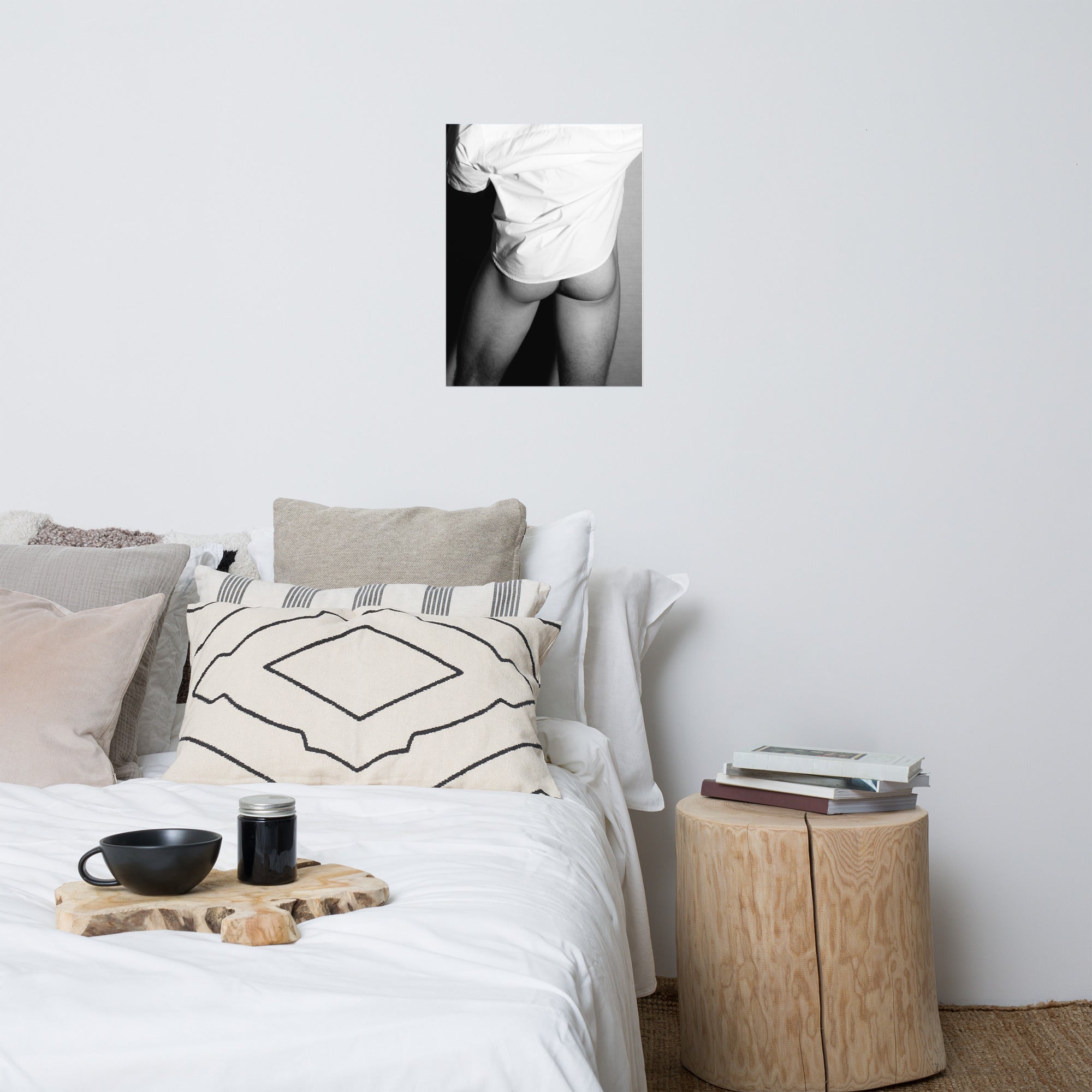 Nude Study: White Shirt (Poster)