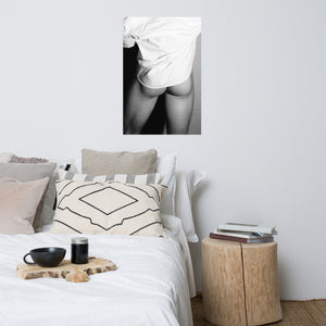 Nude Study: White Shirt (Poster)