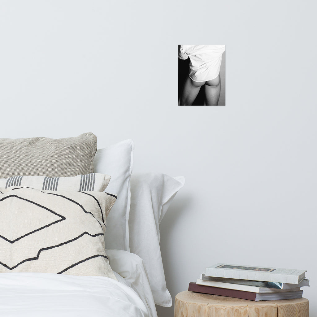 Nude Study: White Shirt (Poster)