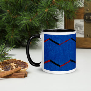 Mug with Furuya Korin Design (Blue)