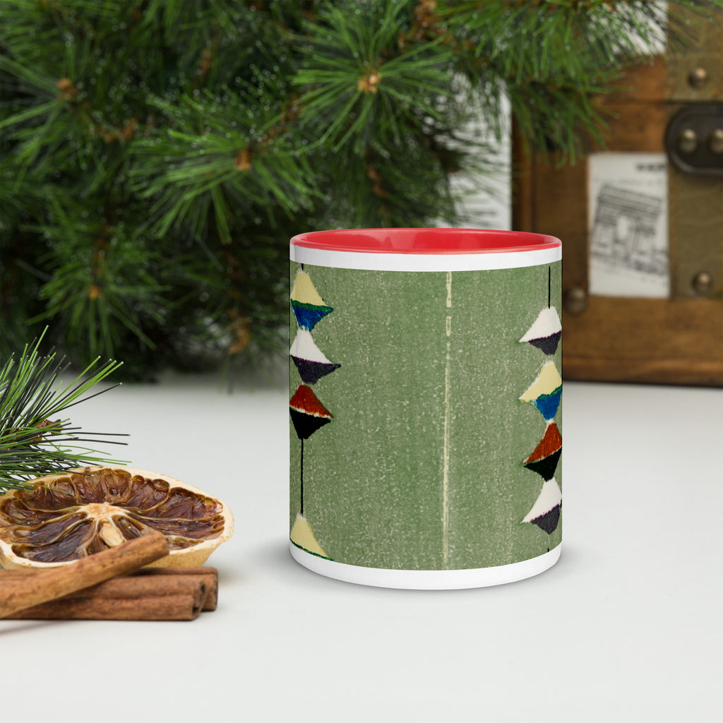 Mug with Furuya Korin Design (Green)