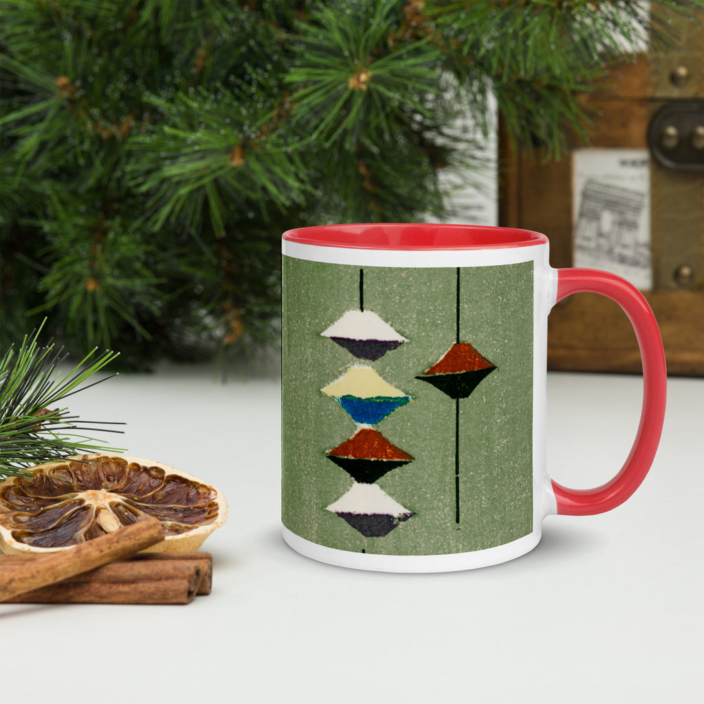 Mug with Furuya Korin Design (Green)