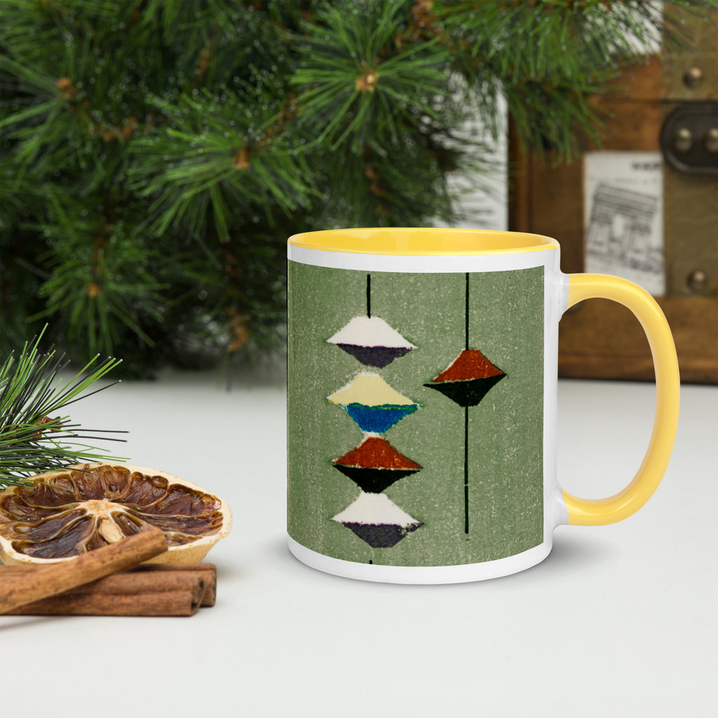 Mug with Furuya Korin Design (Green)